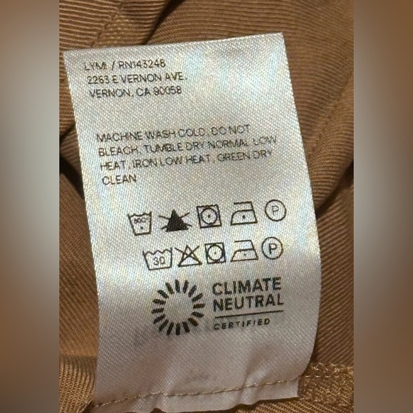 Reformation Jackson straight-leg trousers cargo pocket wide leg trouser pant NEW - Picture 7 of 9